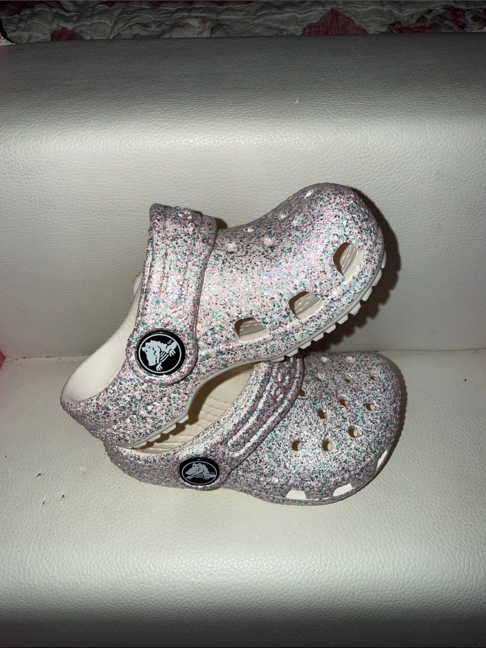 CROCS Kids Glitter Clogs - Multicolor Sparkle